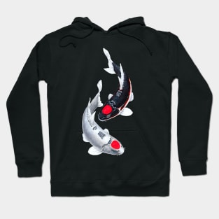 Yin Yang Koi Fish Tancho Hoodie